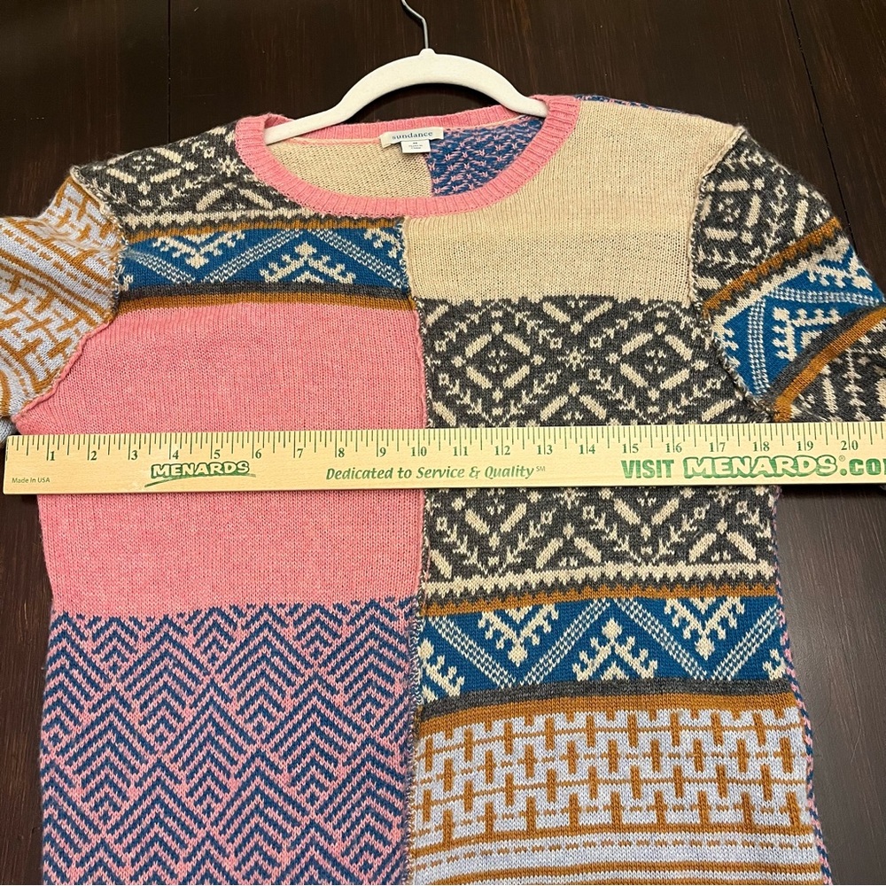 Sundance Multicolor Patchwork Sweater - image 5